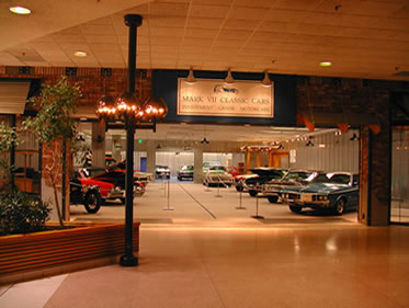 classic car showroom